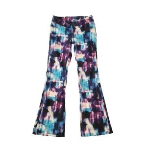 Obermeyer Women's Abstract Print Snow Ski Flared Pants Size 6 Insulated Stretch